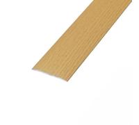 eXtreme Self Adhesive Flat Threshold Strip | 8ft Stick-Down Transition Strip for Laminate, Tile, Wood, and Lino Flooring | Waterproof, Dirt-Resistant, and Sturdy Door Threshold Bar - Honey Oak
