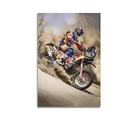Extreme Sports Off-Road Motor Rally Poster Strong Start for KTM on Stage 1 of The Dakar Rally Poster Decorative Painting Canvas Wall Posters And Art Picture Print Modern Family Bedroom Decor Posters 1