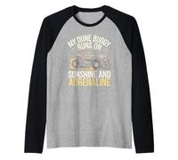 Extreme Sports Sand Dune Buggy Off-Road Adventure Desert Raglan Baseball Tee