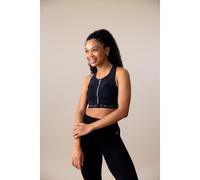 Extreme Support Sports Bra with Zip Fastening Black