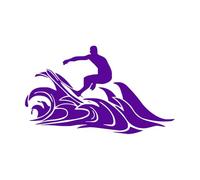 Extreme Surf Sports Wall Stickers Waterproof Home Decor Vinyl Art Wallpaper Art Decals for Surfing Club Sports Room Extra Large - 81x137cm
