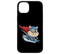 Extreme Surfing Super Hamster Cartoon Hero Case for iPhone 14 Plus