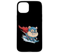 Extreme Surfing Super Hamster Cartoon Hero Case for iPhone 15 Plus
