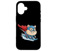 Extreme Surfing Super Hamster Cartoon Hero Case for iPhone 16