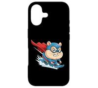 Extreme Surfing Super Hamster Cartoon Hero Case for iPhone 17