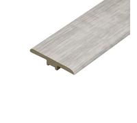 eXtreme T Profile Transition Strip for Covering Expansion Gaps - 2.20m Door Threshold Bar for Laminate, Wood, and Tile Flooring - Sturdy, Flexible, and Waterproof T-Moudling with Plastic Fixing Rail