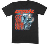 Extreme T Shirt Get The Funk Out Bouncer Band Logo Official Mens Black (3X-Large)
