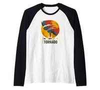 Extreme Tornado Weather Costume Raglan Baseball Tee