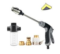 Extreme Water Pressure Tool, Pressure Washer, Blast Away Dirt Instantly Stainless Steel Universal Hose Fit, Tool Free Install for Patio Car (I)