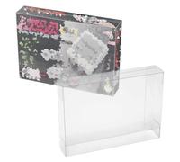 EXTREMEGRIPPRO Console Long Box Protector - Clear Plastic Console Case, 0.5mm Rigid PET Display Case, Dustproof Storage Cover, Fits SNES Long Box Console 525×310×93mm