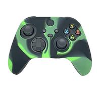 ExtremeGripPro Silicon Camo Case Cover Skin Grips for Microsoft Xbox Series X S Controller - Green/Black