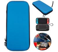 EXTREMEGRIPPRO Slim Armor for Nintendo Switch OLED EVA Hard Travel Case Cover Carrying Tough (Blue)