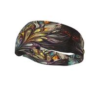 Extremely Beautiful Image of a Woman Sweat Headbands for Women & Men - Unique Customized Patterns, Non-Slip Wide Headband for Running, Gym, Yoga, and More - Stylish Hair Accessories