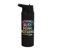 Extremely Busy Doing Nothing Stainless Steel Insulated Water Bottle