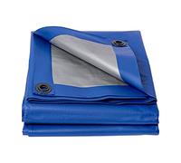 Extremely Heavy Duty PP Blue Tarpaulin; 2m x 3m / 6.6ft x 9.8ft; Light, Thick, Woven 230GSM XPO; Elastomer Coating, Superior UV Resistance, Waterproof, Double-Sided Fabric - Supreme Versatility