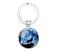 Extremely keyring keyring with Wolf design made of alloy bag charm decoration for laptop/key/car, 5.3 x 2.5 cm, robust and economical. Professional process