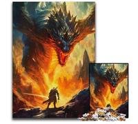 Extremely Mythology Legend Puzzles 1000 Pieces for Adults Wooden Jigsaw Puzzles for Travel Lovers Couples Challenging Toy 1000 PCS(75x50cm)