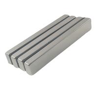 Extremely Powerful Fridge Magnet Bar, 4 Pack 60 x 10 x 5 mm Strong Magnet, Bar, Rare Earth Magnets with Double Sided Adhesive for Multi Use