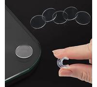 Extremely Self Adhesive Soft Glass Table Top Bumper, Transparent Anti Slide and Scratch for Glass Table, Rubber Pads for Glass Table Top Spacer. to Avoid The Movement of Glass (20mm * 2mm, 24 PCS)