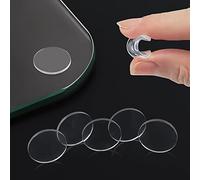 Extremely Soft Glass Table Top Bumper, Anti Slide and Scratch for Glass Table, Transparent Non-Adhesive Rubber Pads for Glass Table Top Spacer. to Avoid The Movement of Glass (Round & Square,20 PCS)