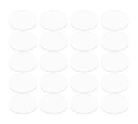 Extremely Soft Glass Table Top Bumper, Transparent Non-Adhesive Pads for Glass Table Top Spacer. Anti Slide and Scratch for Glass Table,To Avoid The Movement of Glass (25mm * 2 mm, 20 PCS)