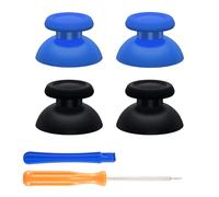 eXtremeRate 2 Pairs Blue & Black Replacement Thumbsticks for PS5 Controller, Custom Analog Stick Joystick Compatible with PS5, for PS4 All Model Controllers Universal - Controller NOT Included