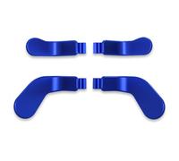 eXtremeRate 4 pcs Metallic Blue Stainless Steel Paddles, Replacement Interchangeable Hair Trigger Locks for Xbox One Elite, Xbox Elite Series 2 & Elite 2 Core Controller