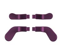 eXtremeRate 4 pcs Metallic Grape Stainless Steel Paddles, Replacement Interchangeable Hair Trigger Locks for Xbox One Elite, Xbox Elite Series 2 & Elite 2 Core Controller