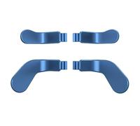 eXtremeRate 4 pcs Metallic Neptune Blue Stainless Steel Paddles, Replacement Interchangeable Hair Trigger Locks for Xbox One Elite, Xbox Elite Series 2 & Elite 2 Core Controller