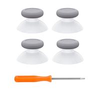 eXtremeRate 4PCS Replacement Thumbsticks for Xbox Series X|S, Joysticks Repair Kit for Xbox Wireless Controller, Custom Analog Stick for Xbox One S/X/Elite Controller - Robot White & New Hope Gray