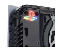 eXtremeRate 7 Colors 40 Effects RGB Rainbow Logo LED Kit for PS5 Console (2020 CFI-1 Series), Illuminated Lighting Decoration Logo LED Board for PS5 Disc & Digital Edition Console