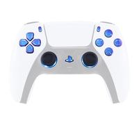 eXtremeRate 7 Colors 9 Modes Luminated Dpad Thumbsticks Share Home Face Buttons for PS5 Controller BDM-030 040 050, Chameleon Purple Blue Classical Symbols Buttons DTF V3 LED Kit - NOT A CONTROLLER