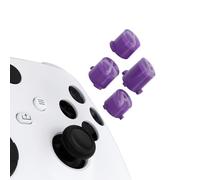 eXtremeRate ABXY Buttons for Xbox Xbox Series X/S Controller, Three-Tone Mist Purple & Clear & Taro Purple Classic Symbols Action Buttons Replacement Prats for Xbox One S/X, Elite Series 2 Core & 1