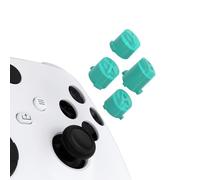 eXtremeRate ABXY Buttons for Xbox Xbox Series X/S Controller, Three-Tone Teal Green & Clear Classic Symbols Action Buttons Replacement Prats for Xbox One S/X, Elite Series 2 Core & 1
