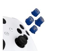 eXtremeRate ABXY Buttons for Xbox Xbox Series X/S Controller, Three-Tone Yale Blue & Clear & New Hope Grey Classic Symbols Action Buttons Replacement Prats for Xbox One S/X, Elite Series 2 Core & 1