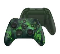 eXtremeRate ASR Version Performance Rubberized Full Set Shell Buttons for Xbox Core Controller, Redesigned Grip Diamond Texture Handles Backplate Case for Xbox Series X & S Controller - Dark Carnival