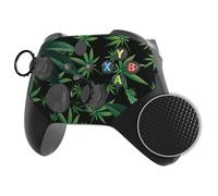 eXtremeRate ASR Version Redesigned Shell for Xbox Series X & S Controller - Performance Rubberized Grip, Anti Sticks Rubbing Rings - Custom Faceplate for Xbox Core Controller - Green Weeds