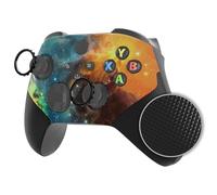 eXtremeRate ASR Version Redesigned Shell for Xbox Series X & S Controller - Performance Rubberized Grip, Anti Sticks Rubbing Rings - Custom Faceplate for Xbox Core Controller - Orange Star Universe