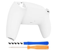 eXtremeRate Back Cover Compatible with PS5 Controller, Case for DualSense 5 Shell Cover for PlayStation 5 Controller (White)