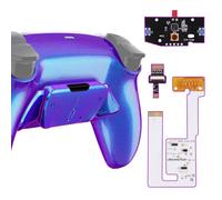 eXtremeRate Back Paddles Chroma Programable RISE4 V3 Remap Kit for PS5 Controller BDM-030 040 050, Upgrade Board Chameleon Purple Blue Redesigned Bottom Shell 4 Back Buttons -NO Controller