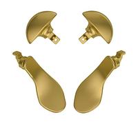 eXtremeRate Back Paddles for PS5 Edge Controller, Metallic Hero Gold Replacement Interchangeable 4PCS Metal Back Buttons for PS5 Edge Controller - Controller NOT Included