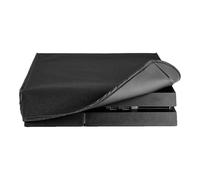 eXtremeRate Black Horizontal Dust Cover for ps4 Console, Soft Neat Lining Dust Guard for ps4 Console, Anti Scratch Waterproof Cover Protector Sleeve for ps4 Console