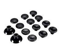 eXtremeRate Black Plastic Bottom Removable Thumbstick Joystick for ps4 Slim Pro Controller, Replacement Parts Adjustable Height Analog Thumb Stick for Xbox One S X Elite Controller