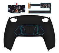 eXtremeRate Black Programable RISE4 Remap Kit for ps5 Controller BDM-010 BDM-020, Upgrade Board & Redesigned Back Shell & 4 Back Buttons - Controller NOT Included