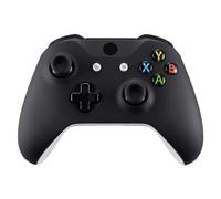 eXtremeRate Black Soft Touch Front Housing Shell Case for Xbox One S/X Controller, Replacement Kit Faceplate Cover for Xbox One S & One X Controller (Model 1708) - Controller NOT Included