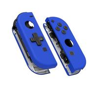 eXtremeRate Blue Joycon Handheld Controller Housing (D-Pad Version) with Full Set Buttons, DIY Replacement Shell Case for Nintendo Switch & Switch OLED Model Joycon - Console Shell NOT Included
