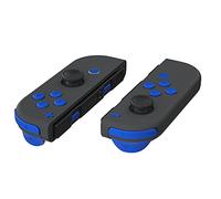 eXtremeRate Blue Replacement ABXY Direction Keys SR SL L R ZR ZL Trigger Buttons Springs, Full Set Buttons Repair Kits with Tools for Nintendo Switch Joycon & Switch OLED Joy con