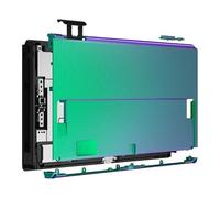 eXtremeRate Chameleon Green Purple Back Plate for Switch OLED, Soft Touch DIY Replacement Housing Shell for Nintendo Switch OLED Console - JoyCon Shell & Kickstand Not Included