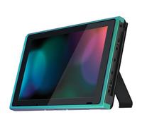 eXtremeRate Chameleon Green Purple DIY Housing Shell for Nintendo Switch Console, Replacement Faceplate Front Frame for Nintendo Switch Console w/Volume Up Down Power Buttons - Console NOT Included
