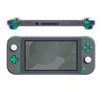 eXtremeRate Chameleon Green Purple Glossy Replacement ABXY Home Capture Plus Minus Keys Dpad L R ZL ZR Trigger for Nintendo Switch Lite, Full Set Buttons Repair Kits w/Tools for Nintendo Switch Lite